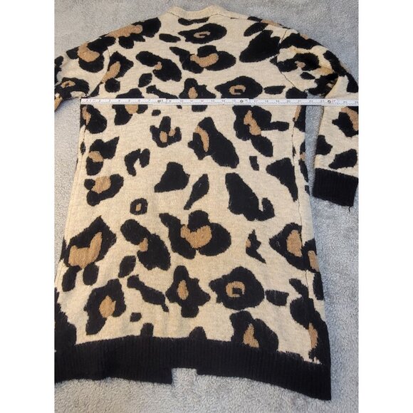 Altar'd State Leopard Print Open Front Knit Cardigan - Picture 9 of 16